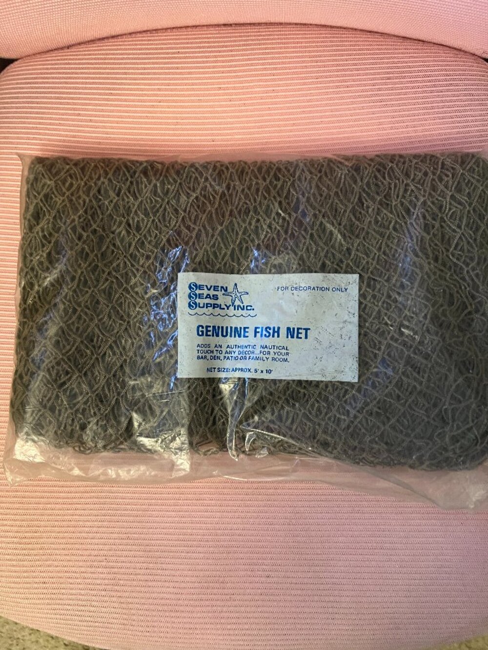 Genuine Nautical Fish Net Decor – 5x10 ft